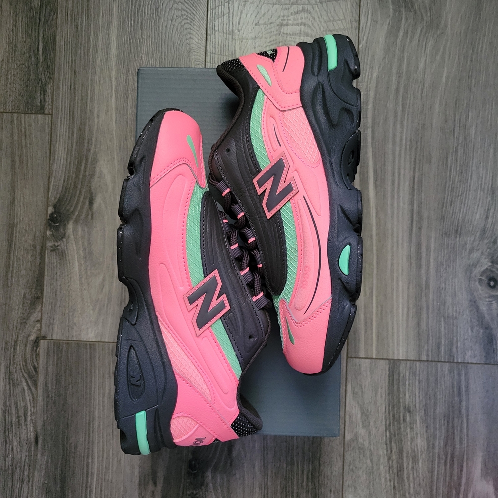 New Balance 1000 Neon Pink & Mint Running Sneakers - Picture 3 of 5